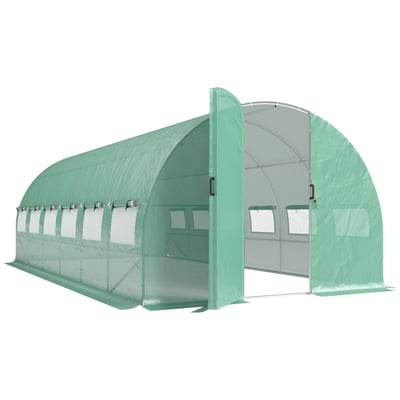 Serre tunnel Acier Vert OUTSUNNY