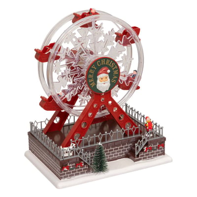 Village lumineux grand roue 20 LED H28 cm musical à mouvement TOVI FEERIC LIGHTS & CHRISTMAS