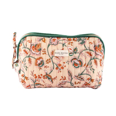 Trousse de toilette en coton matelassé Nesta BINDI ATELIER