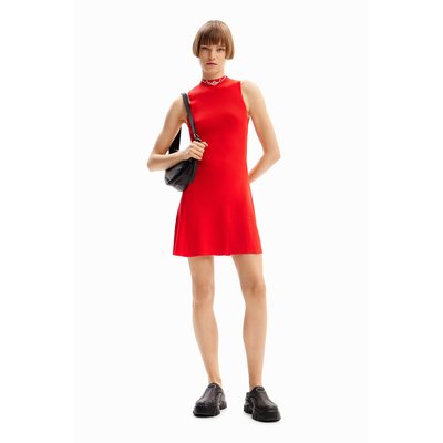 Desigual - Robe patineuse courte tissu côtelé DESIGUAL