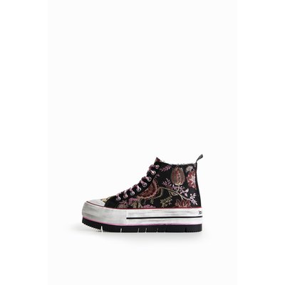 Baskets montantes à plateforme patchwork oriental - MATERIAL FINISHES - 36 DESIGUAL