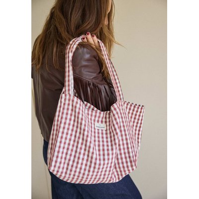 Sac à main en coton, VICHY GABRIELLE PARIS