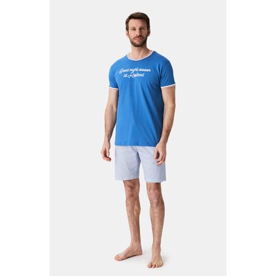 Pyjashort en coton imprimé, Tennis ARTHUR