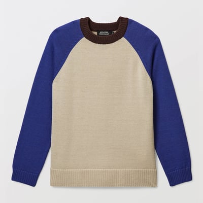 Pull color block contenant de la laine MONOPRIX