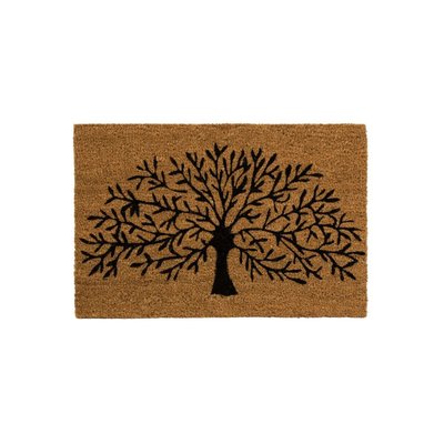 Paillasson Coco Arbre Noir et Marron - 60x40x1.5cm WADIGA