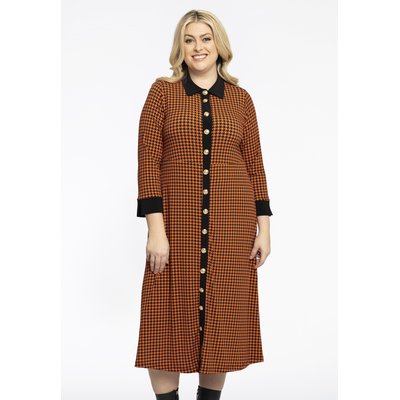 Robe imprimée pied-de-poule YOEK