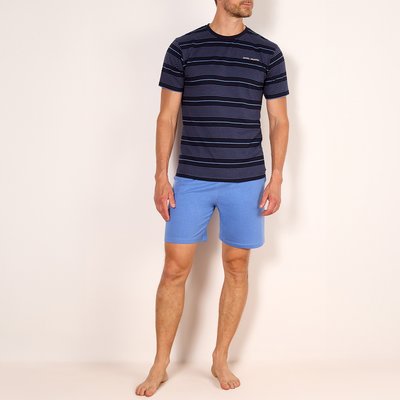 Pyjashort homme PAISLEY rayé marine HECHTER STUDIO