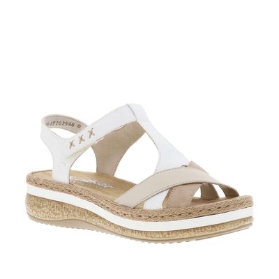 Sandale Compensée Cuir Massa RIEKER