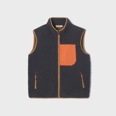 Veste sherpa zippée sans manches BILLYBELT