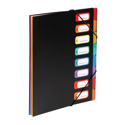 Trieur accordéon 8 compartiments en plastique - Format A4 RAINBOW CLASS VIQUEL