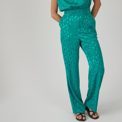 Pantalon droit, en jacquard LA REDOUTE COLLECTIONS