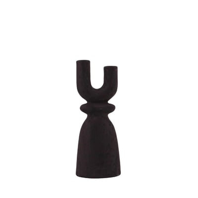 Bougeoir en Y en grès 29cm ORNAMI