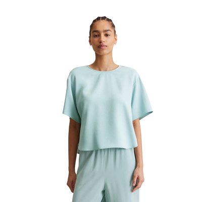 Chemisier à crop relaxed en TENCEL™ Lyocell MARC O’POLO DENIM