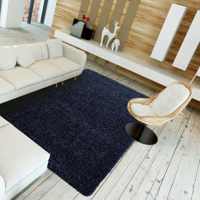 Tapis poils longs shaggy tissé motif uni UNI L UN AMOUR DE TAPIS