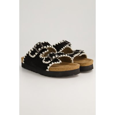 Mules en cuir, broderies fantaisie STUDIO UNTOLD