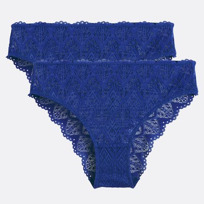 Pack of 2 Lison Lace Briefs LA REDOUTE COLLECTIONS