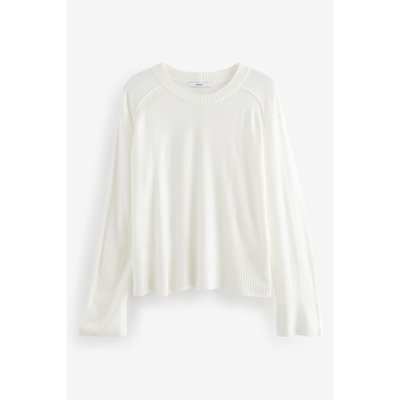 Pull ras du cou en maille douce à motif NEXT