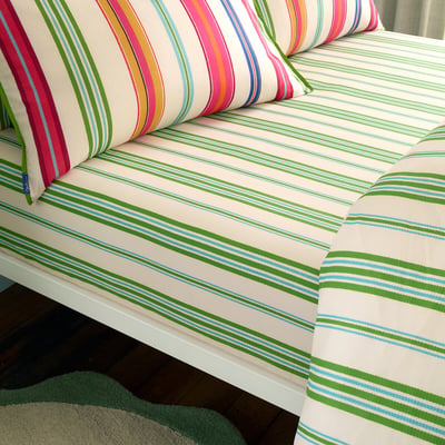 Sophie Stripe 100% Cotton Fitted Sheet SOPHIE ROBINSON