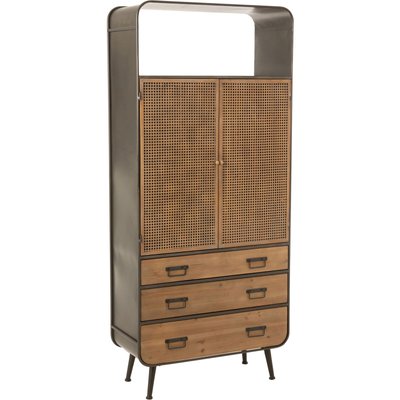 Armoire en métal et bois, Branson RECOLLECTION