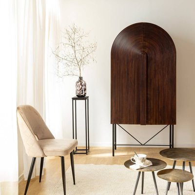 Armoire arrondie en bois de manguier  JULIO MADE IN MEUBLES 