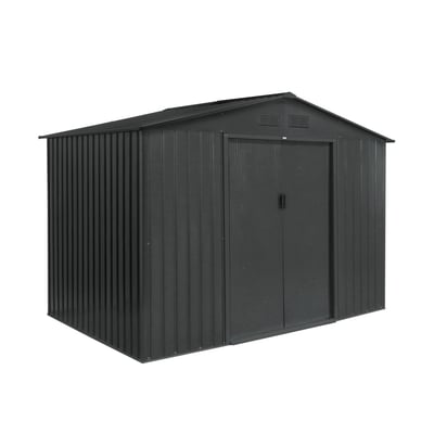 Abri de jardin métal 5,29m² avec kit d'ancrage FERRAIN SWEEEK