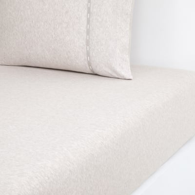 Drap housse en coton modal ecru, BOSS SENSE BOSS HOME