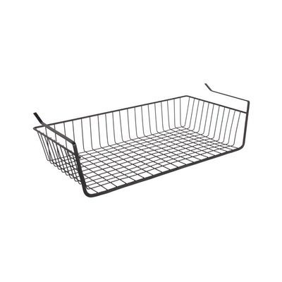 Panier suspendu en métal filaire noir Longueur 56cm CMP