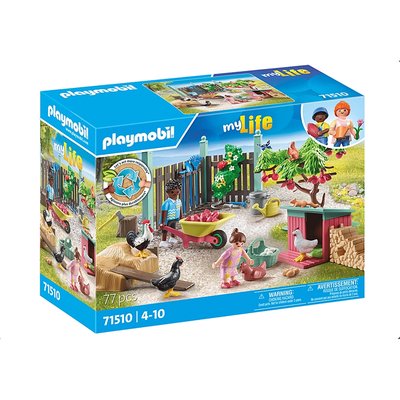 Poulailler et jardin PLAYMOBIL