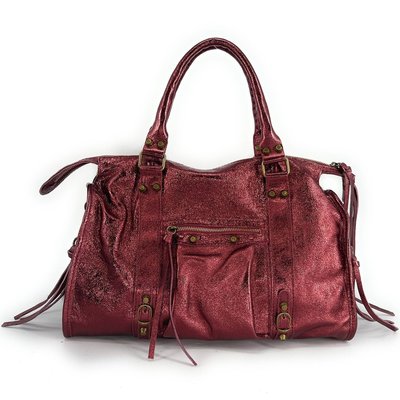 Sac à main en cuir brossé mat italien SANDSTORM OH MY BAG