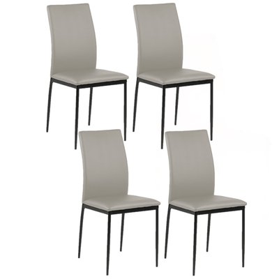 Lot de 4 Chaises de salle à manger Julia en Simili TOILINUX
