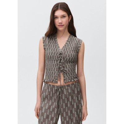 Blouse froncée nœuds MANGO TEEN