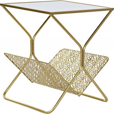 Table d'appoint en métal, rangement Glam RECOLLECTION