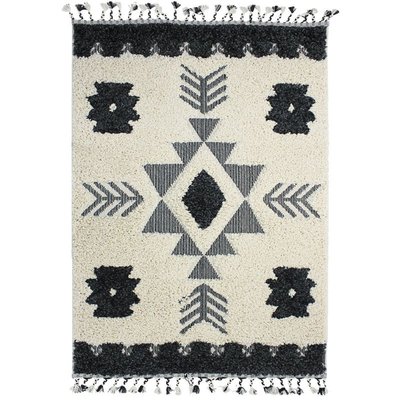 Tapis intérieur extérieur style berbère à reliefs lignes BERBÈRE TRIBAL LIGNES THE DECO FACTORY