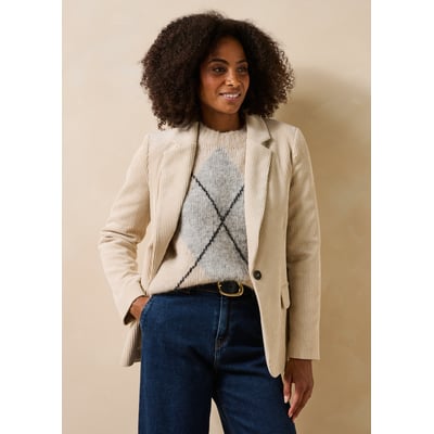 Veste tailleur en velours manches longues LA FEE MARABOUTEE