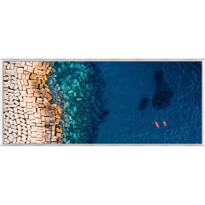Tirage Encadré Sur Verre Synthétique D'au-dessus 145x60 Cm TIRAGE D'ART CEANOTHE
