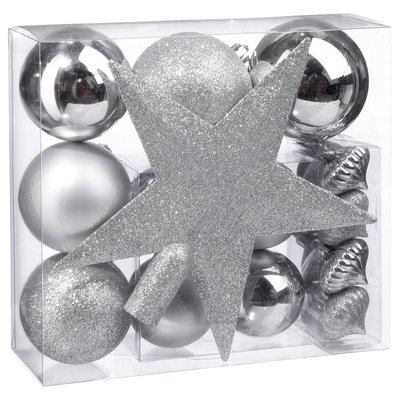 Kit de sapin "Colorama de Noël" 18 pièces argent FEERIC LIGHTS & CHRISTMAS