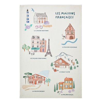 Torchon imprimé en coton, MAISON FRANCAISE COUCKE
