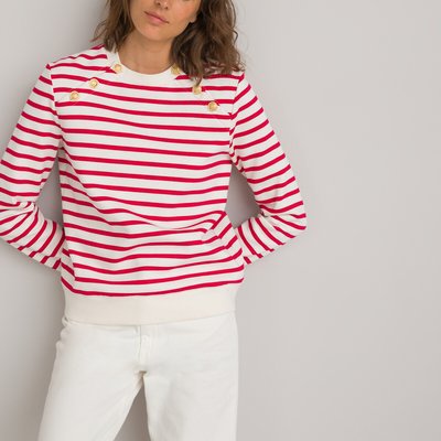 Red striped sweatshirt 2025