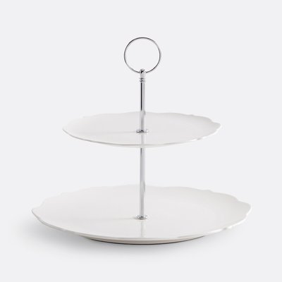 Prato de bolo, em porcelana, Hirène LA REDOUTE INTERIEURS