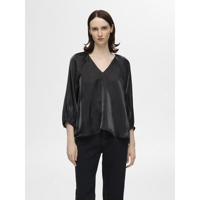 chemise à col V Métallisé SELECTED FEMME