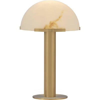 Lampe de table en métal et albâtre RECOLLECTION