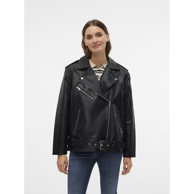 Veste mi longue simili cuir femme La Redoute
