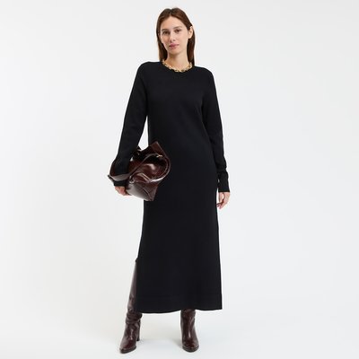 Robe pull, longue, manches longues LA REDOUTE COLLECTIONS