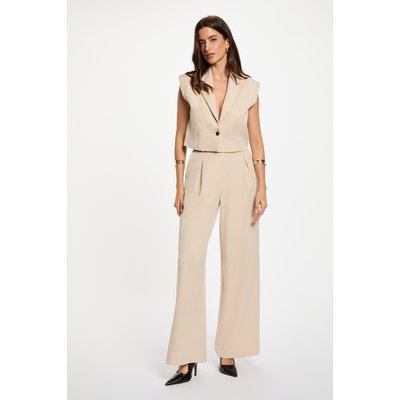 Pantalon large taille haute MORGAN