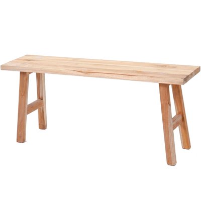 Banc d'entrée en teck 100x25x42cm WADIGA