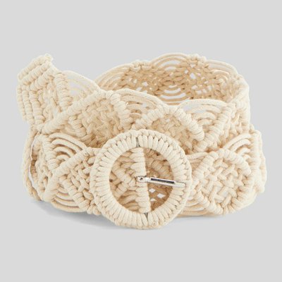 Ceinture macramé 3,5 cm MONOPRIX