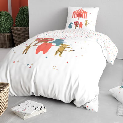 Parure de lit enfant coton, Circus C DESIGN HOME TEXTILE