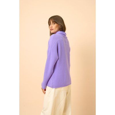 Pull Col Roulé Lavande Blantyre JUST CASHMERE