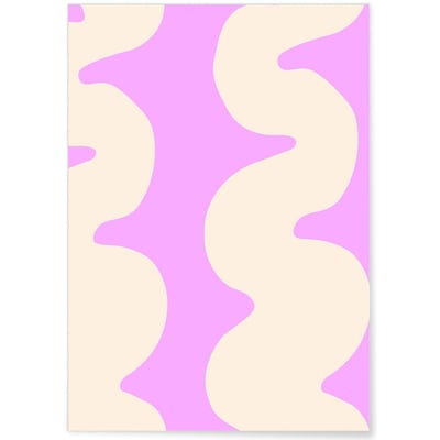 Affiche Wave Rose L'AFFICHERIE