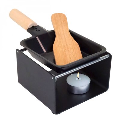 Appareil à raclette à la bougie en métal - 1 personne LINXOR
